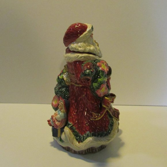Fitz and Floyd Santa shape teapot with Christmas tree and toys - Picture 6 of 10